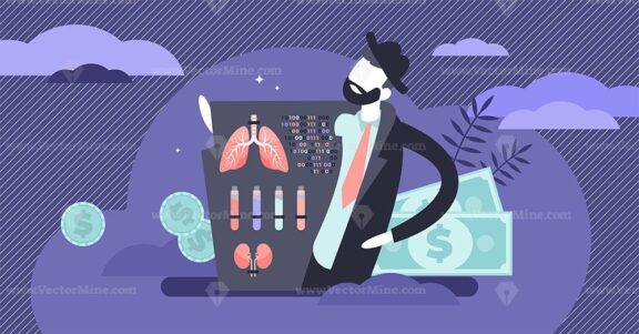 Black market vector illustration