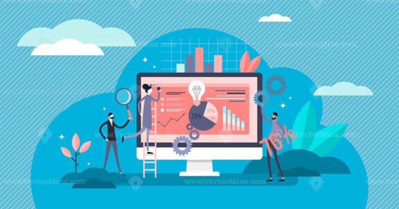 Business plan vector illustration