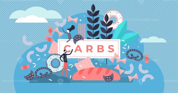 Carbs vector illustration