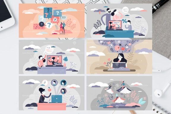 63 Parenting Life Vector Illustrations Bundle - Image 7