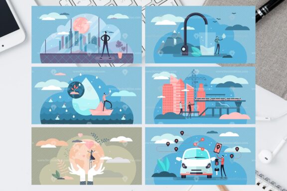 72 Environment Vector Illustrations Bundle - Image 15