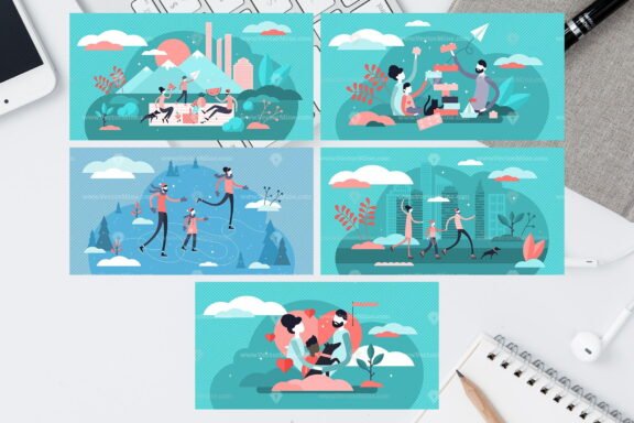63 Parenting Life Vector Illustrations Bundle - Image 16