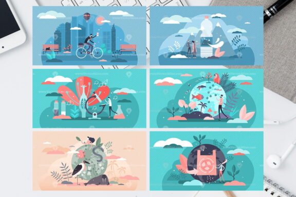 72 Environment Vector Illustrations Bundle - Image 16