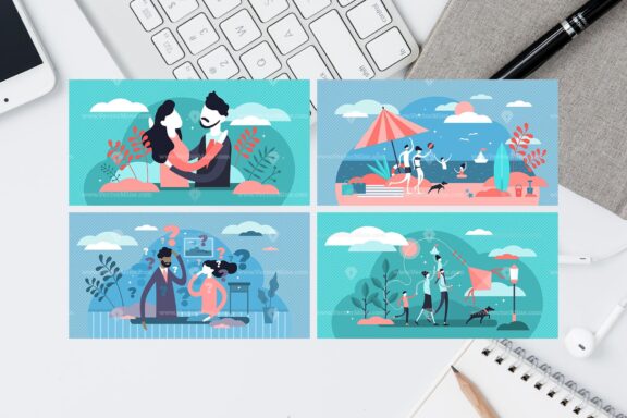 63 Parenting Life Vector Illustrations Bundle - Image 17