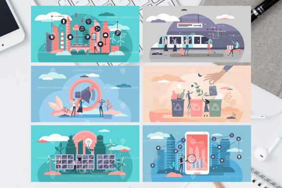72 Environment Vector Illustrations Bundle - Image 7