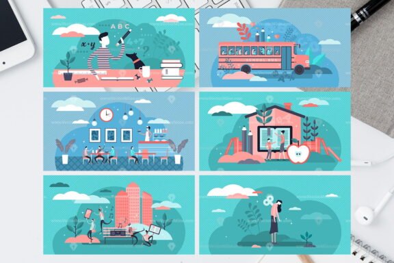 63 Parenting Life Vector Illustrations Bundle - Image 9
