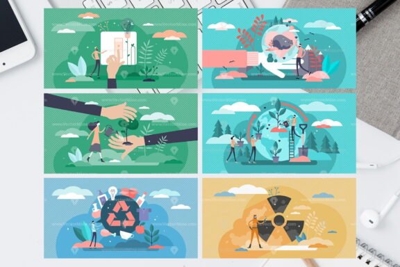 72 Environment Vector Illustrations Bundle - Image 8