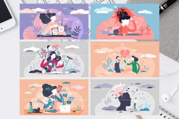 63 Parenting Life Vector Illustrations Bundle - Image 14