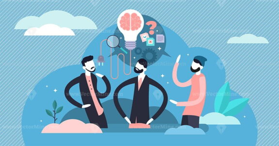 FREE Creative brainstorming vector illustration