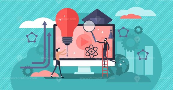 EdTech vector illustration