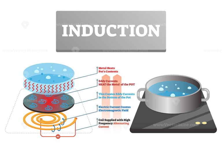 Induction vector illustration