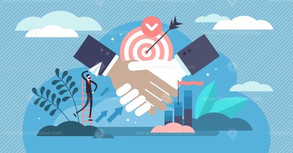 Partnership vector illustration