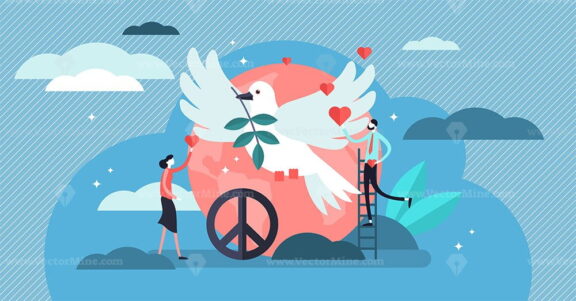 Peace vector illustration