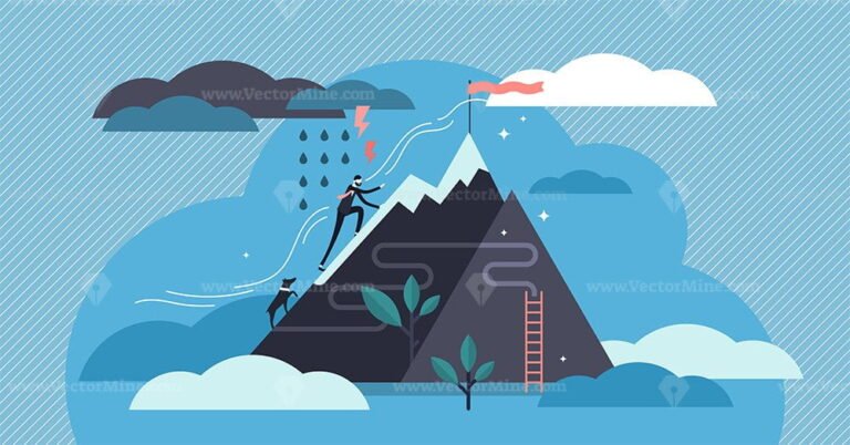 Perseverance vector illustration