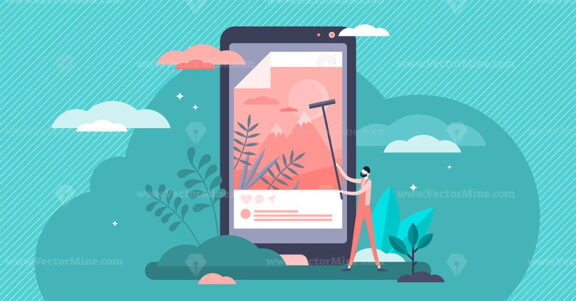 Posting vector illustration
