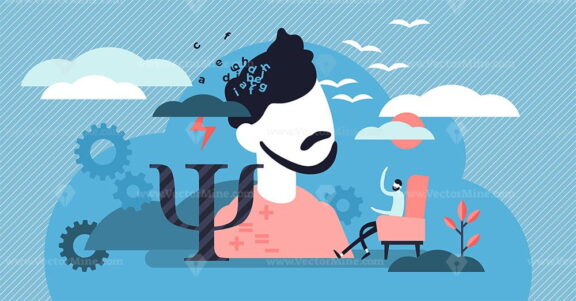 Psychology vector illustration