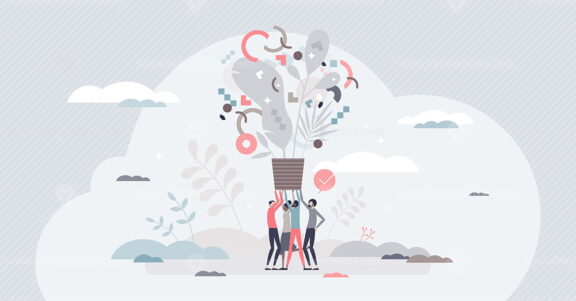 Public contribution as crowd support for common goal tiny person concept