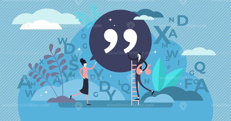 Quote vector illustration