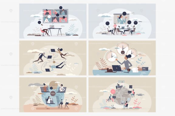 18 Remote Work Concepts Bundle - Image 2