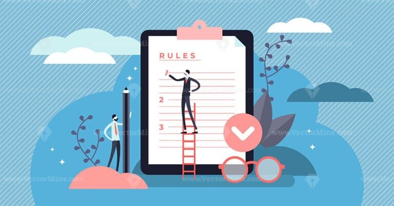 Rules vector illustration