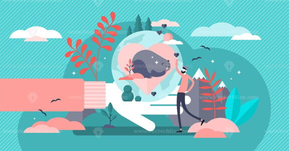 FREE Save the wildlife vector illustration