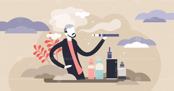 Vaping vector illustration