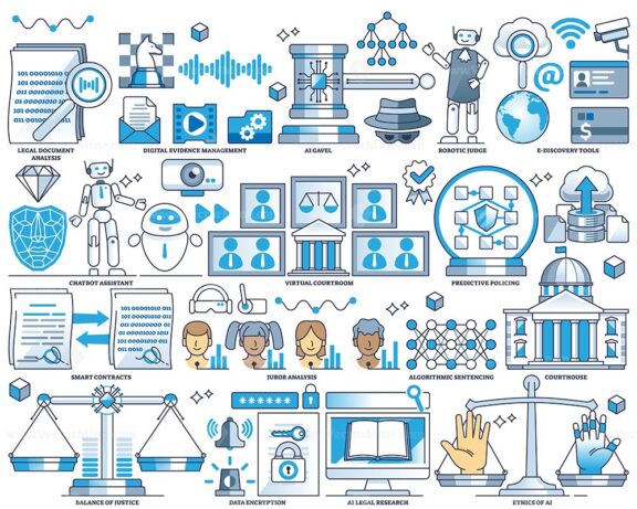 Artificial intelligence for justice and legal process outline collection set