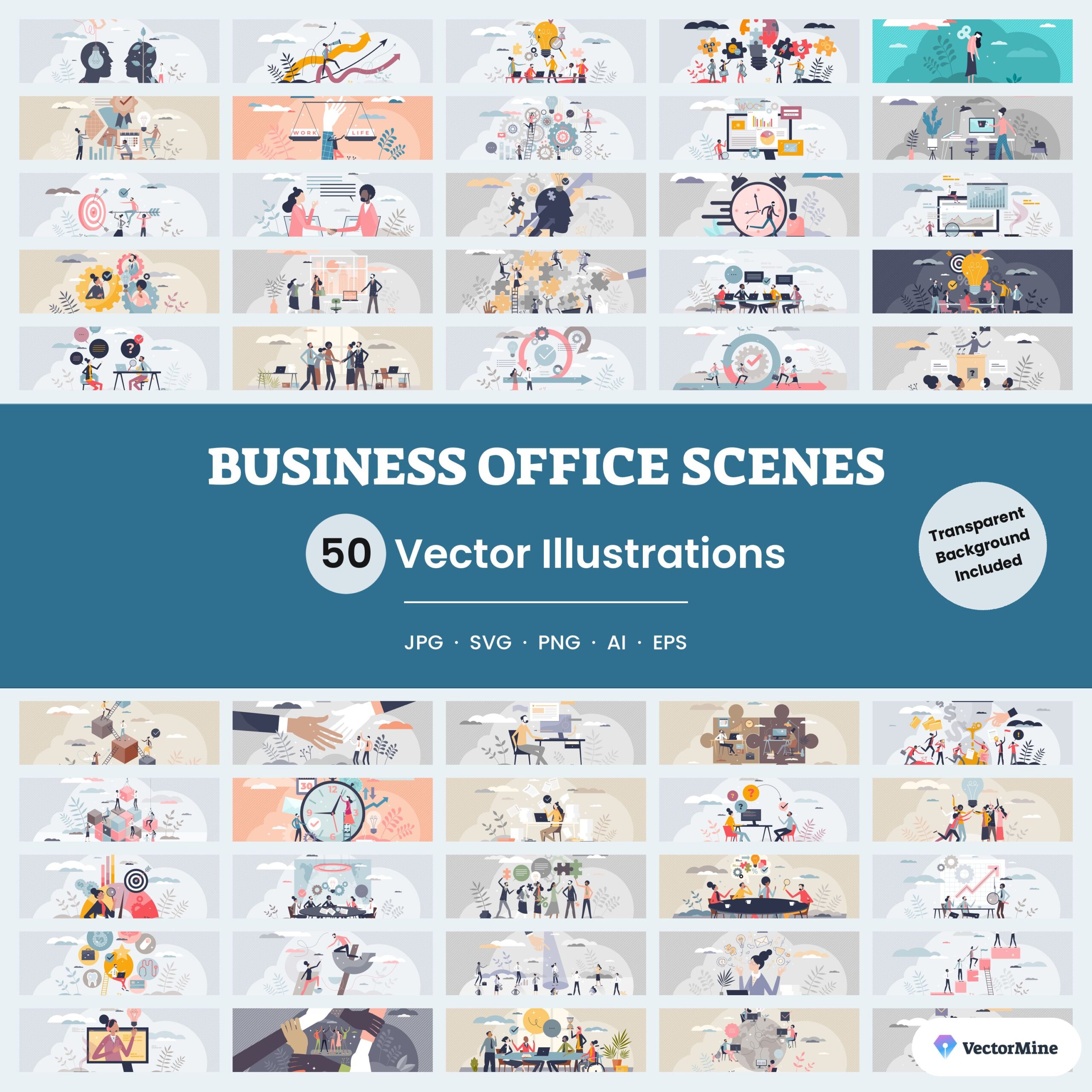 Business Office Scenes – Concept Bundle