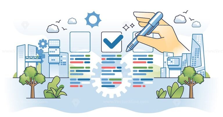 Decision making with logic pros and cons writing outline hands concept