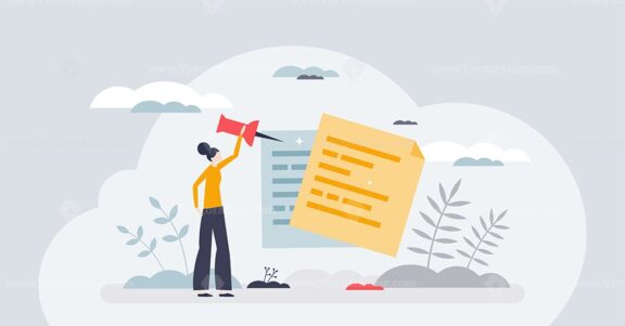 Event planning and time management with project memos tiny person concept