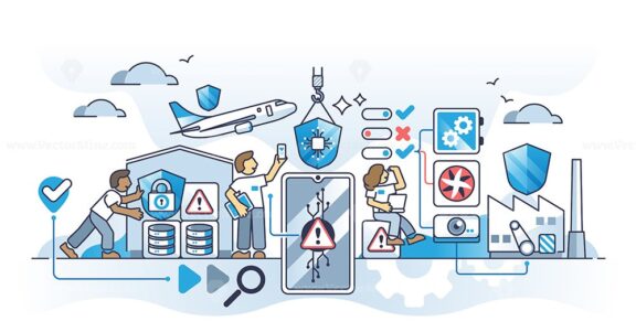 Risk mitigation or data safety management with secured system outline concept