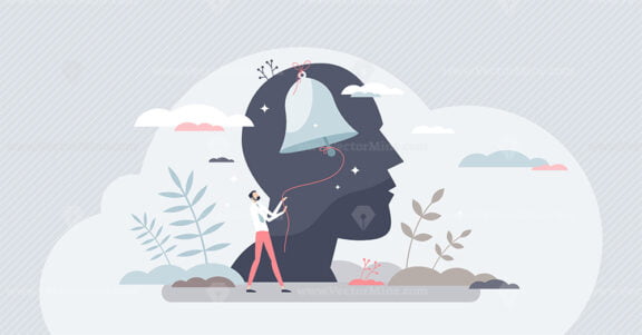 Self conscious and awareness as attention to inner human tiny person concept