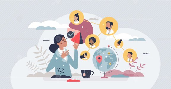 Sociologist occupation and professional community study tiny person concept